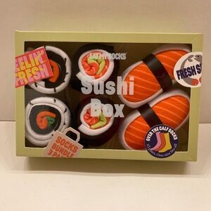 Eat My Socks Sushi Box (3 pairs of unisex socks)